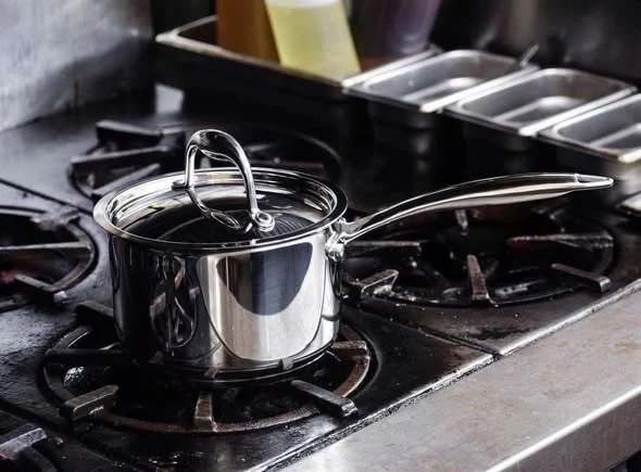    	 QUÁNH INOX CAO CẤP CIWETE - SAUCEPAN WITH LID 18CM
