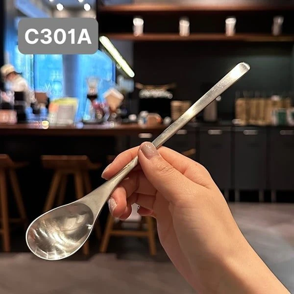 Thìa cán dài C301A CHOCKMEN inox 18/10, nhám nhỏ model: CKM-AL301AS