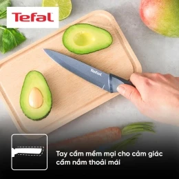 Bộ 2 dao phủ chống dính Tefal Fresh Kitchen (Santoku 12cm/đầu bếp 15cm)
