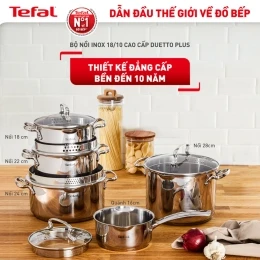 Bộ 3 nồi Inox cao cấp Tefal Duetto Plus