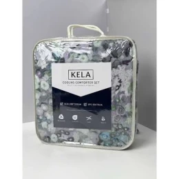 Bộ chăn hoa lạnh Kela 2m*2,2m kèm 2 vỏ gối