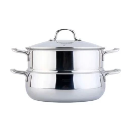 Bộ nồi xửng 2 tầng C106 CHOCKMEN 30cm, inox 18/10, model: CKM-ZY3L30Z