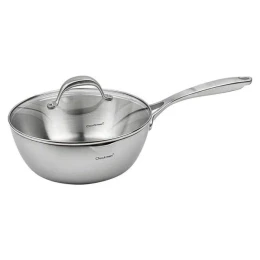 Chảo sâu lòng C223 CHOCKMEN có nắp kính 24cm, inox 18/10, model: CKM-ZX3L24D