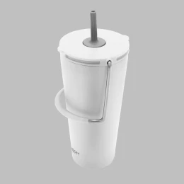 Cốc giữ nhiệt, có ống hút đi kèm, chất liệu: thép không gỉ, dung tích: 600ml, 1 chiếc/hộp. Model: White. Nhãn hiệu: GKOC