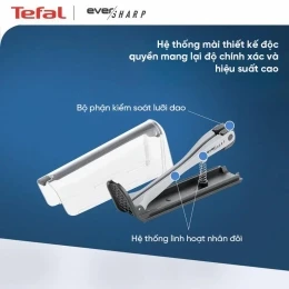 Dao làm bếp + dụng cụ mài chuyên dụng Tefal Ever Sharp 16,5cm
