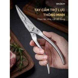 Kéo cắt gà, tay cầm và lưỡi kéo chất liệu thép không gỉ. Model: MC-093. Nhãn hiệu: GKOCH