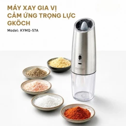 Máy xay gia vị tiêu/muối, hoạt động bằng pin sạc 500mAh, công suất 25W, điện áp 3.7V, 1 chiếc/hộp. Model: KYMQ-57A. Nhãn hiệu: GKOCH