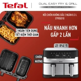 Nồi chiên không dầu điện tử 2 ngăn Tefal 2in1 EY905D10 - 8.3L