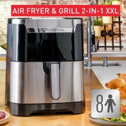 Nồi chiên không dầu Inox điện tử Tefal 2in1 EY801D15 - 6.5L