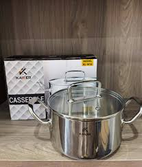 Nồi inox nắp kính Kailer size 24cm KL-N24