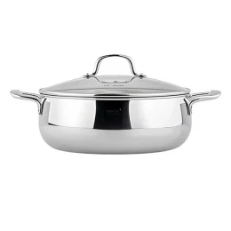 Nồi lẩu lùn C72 CHOCKMEN 30cm, inox 18/10, model: CKM-ZY3L30T
