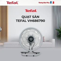 Quạt sàn TEFAL TB Silence Plus - Xám Cánh Trắng