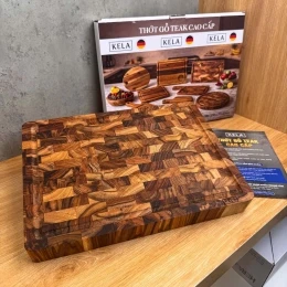 Thớt chặt gỗ Teak Kela