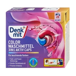 VIÊN GIẶT XẢ DENKMIT 3 in 1 AKTIV CAPS- Hộp 22v