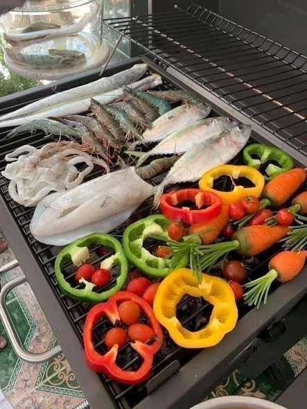 BẾP NƯỚNG THAN ngoài trời TEPRO