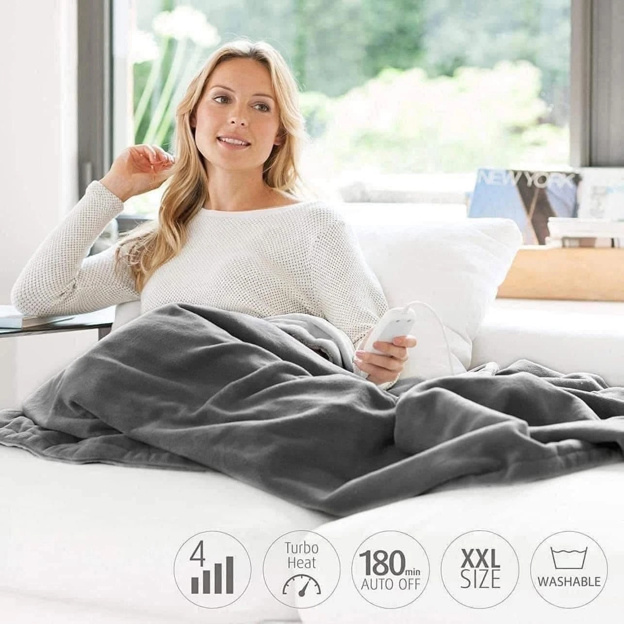 Chăn điện Medisana HB675 XXL Grau