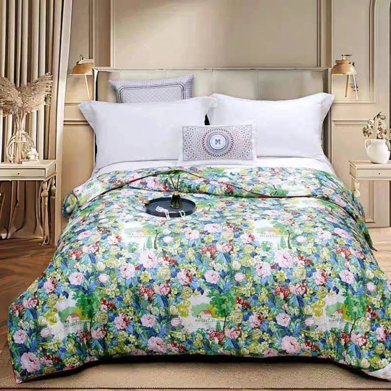 Chăn lụa tơ tằm 100% thương hiệu Magrace paris