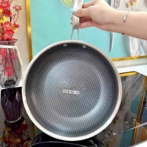CHẢO INOX 18/10 BLACKCUBE GUME GM1328N size 28cm