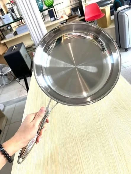 CHẢO INOX LÒNG TRƠN CHOCKMEN SIZE 28CM