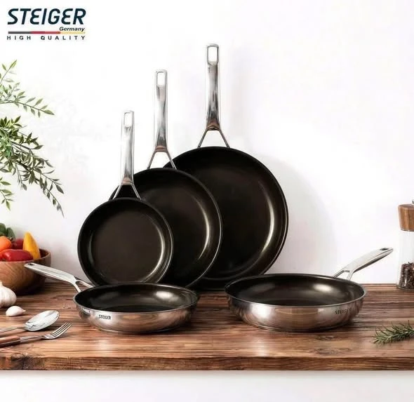    	 Chảo rán chống dính STEIGER TitanPro 24cm