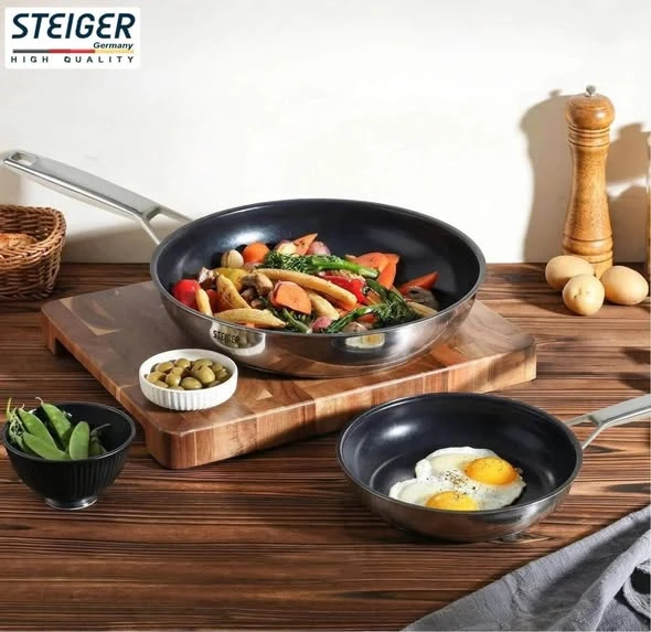    	 Chảo rán chống dính STEIGER TitanPro 24cm
