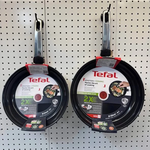 CHẢO RÁN INOX PHỦ GỐM CAO CẤP TEFAL EMOTION + CERAMIC 28cm