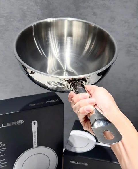 Chảo sâu lòng thép 5 lớp đúc liền Keller size 24cm