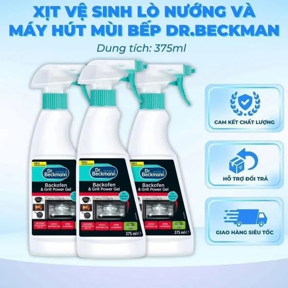 Dung dịch vệ sinh lò vi sóng, lò nướng, nồi chiên không dầu - Dr Beckmann