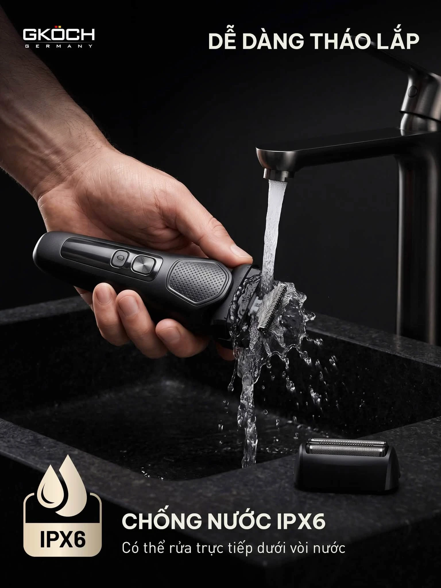 MÁY CẠO RÂU ĐIỆN GKOCH PRECISION FOIL SHAVER V-939