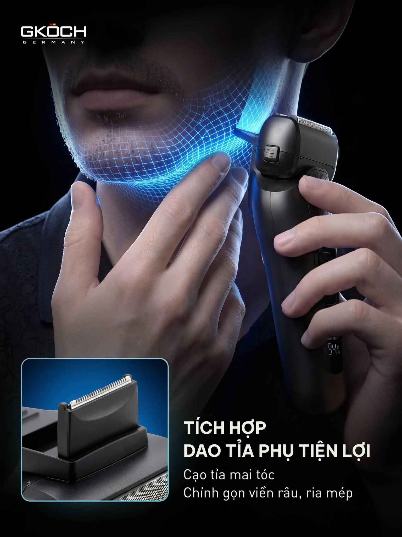 MÁY CẠO RÂU ĐIỆN GKOCH PRECISION FOIL SHAVER V-939