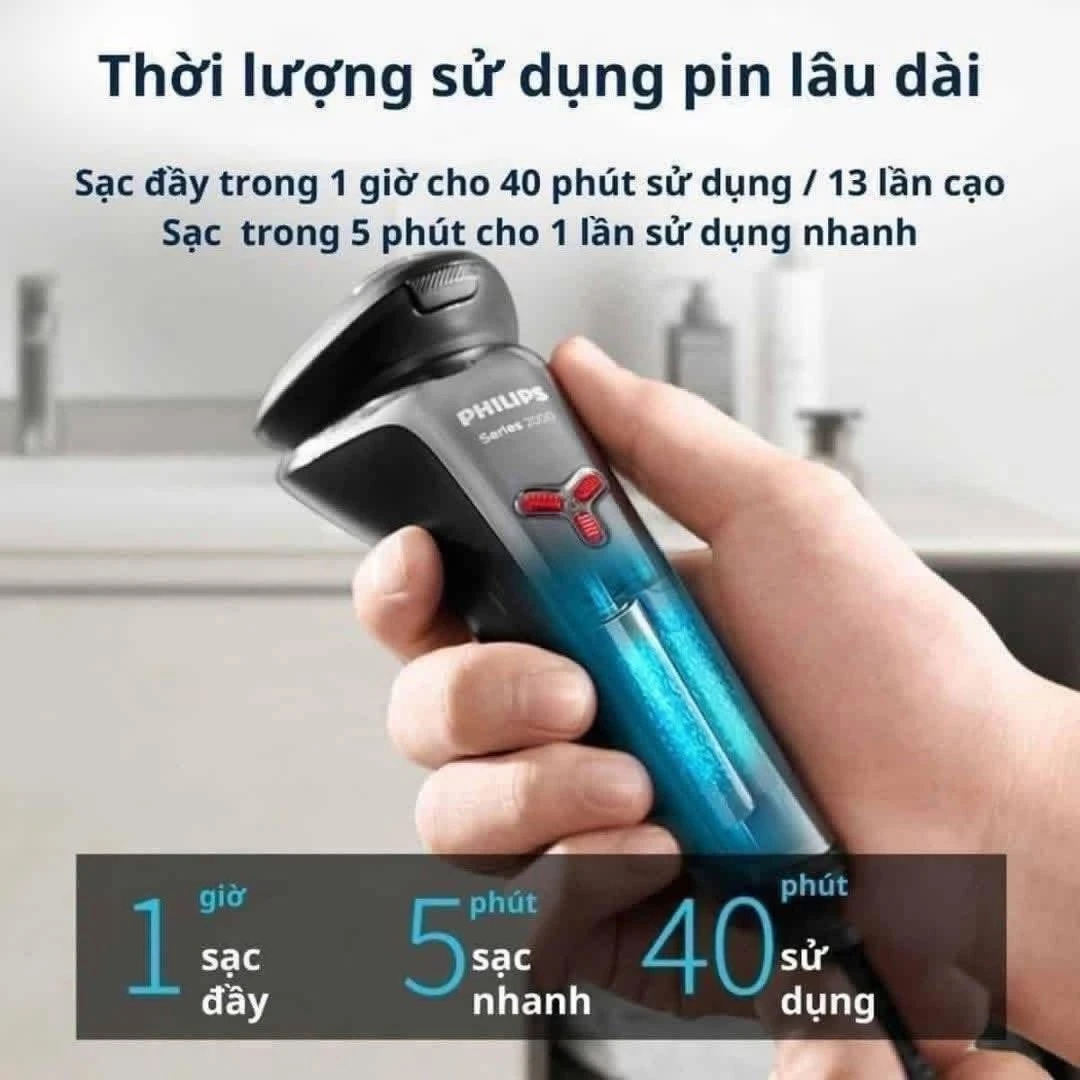 Máy cạo râu khô và ướt Philips S1301/02