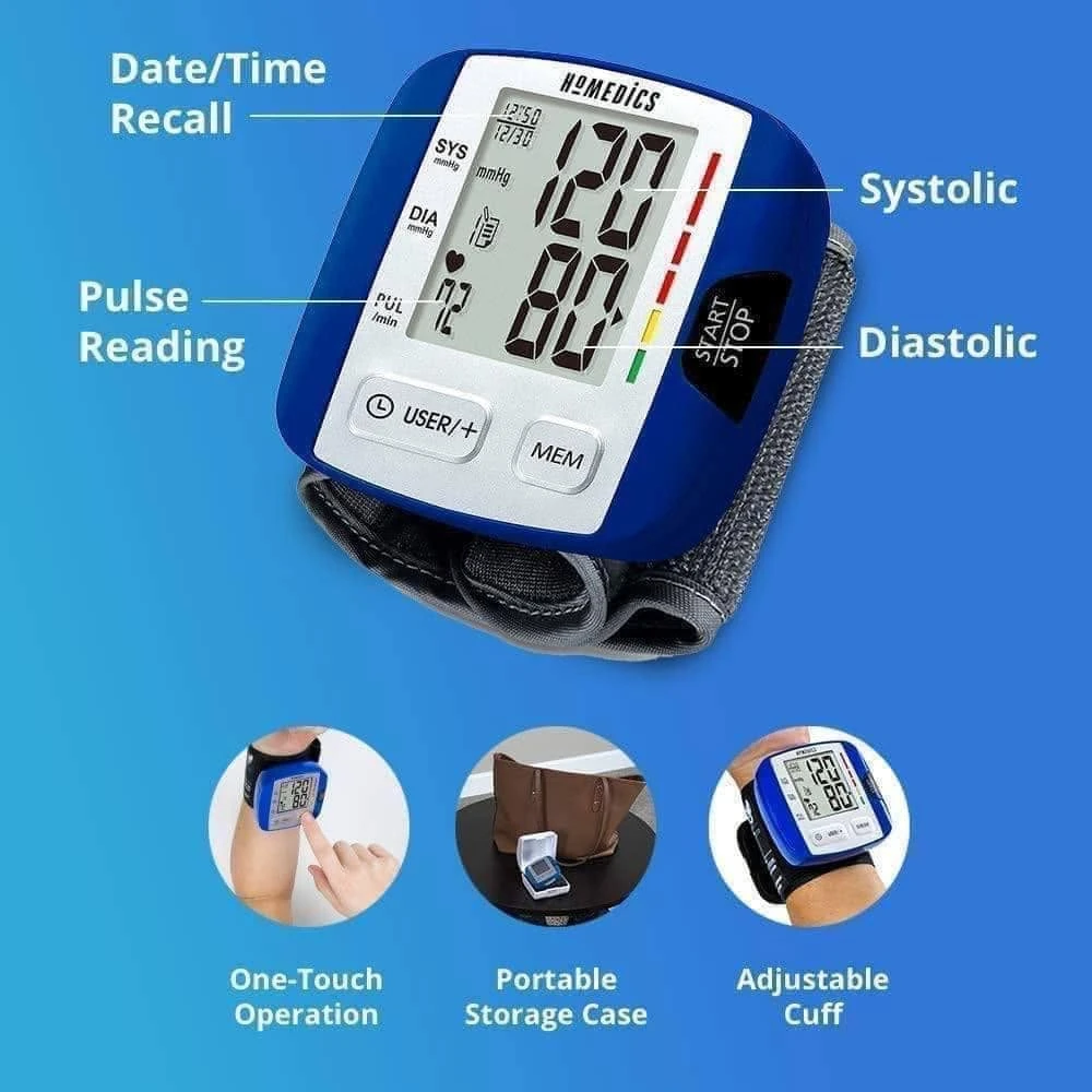 Máy đo huyết áp cổ tay USA HoMedics BPW-0200 công nghệ Smart Measure Technology