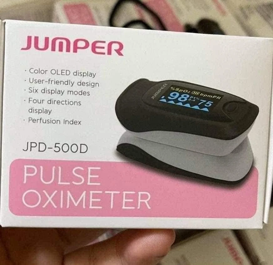 Máy đo nồng độ oxy ng máu Jumper SPO2 JPD-500D OLED Version với màn hình hiển thị nét hơn, bền hơn