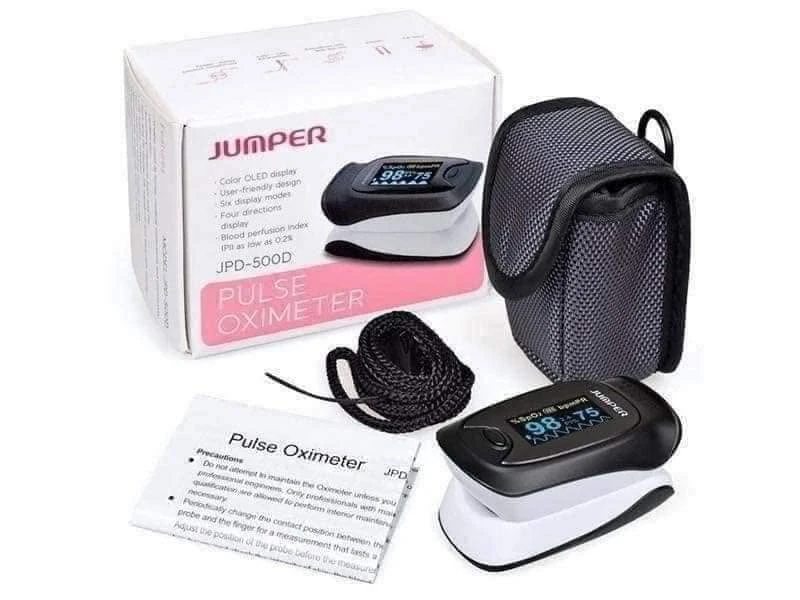 Máy đo nồng độ oxy ng máu Jumper SPO2 JPD-500D OLED Version với màn hình hiển thị nét hơn, bền hơn