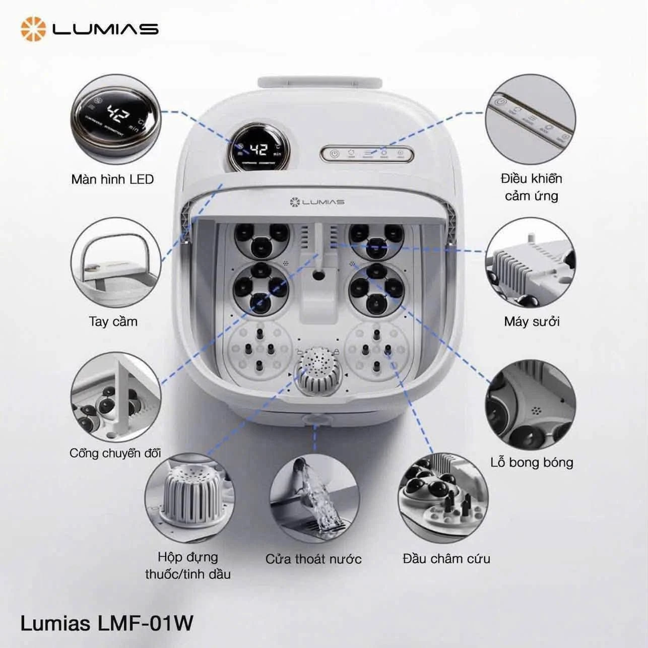 Máy Massage Chân Lumias LMF-01W