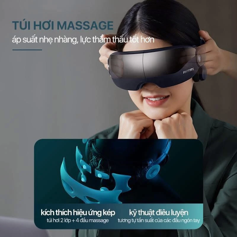 MÁY MASSAGE MẮT TÚI KHÍ PHILIPS PPM2702