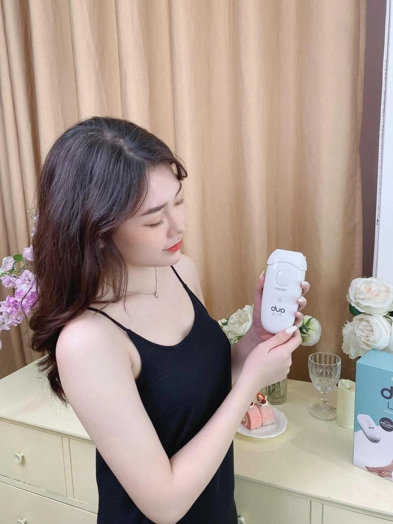 Máy triệt lông cầm tay HoMedics Beauty Duo Lux IPL-HH390-GB