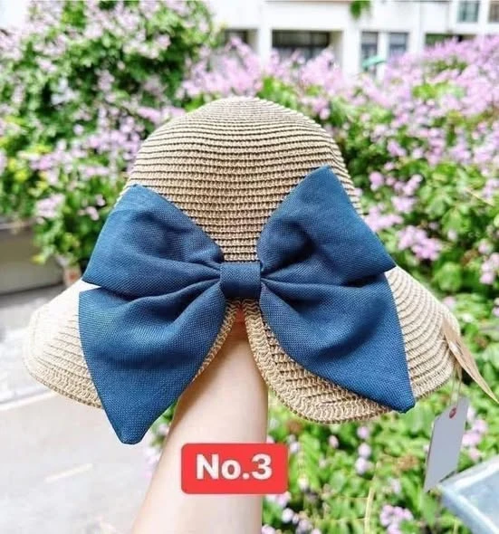 Mũ cói Chống Nắng chống tia UV (kèm túi đựng) 