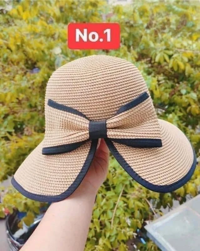Mũ cói Chống Nắng chống tia UV (kèm túi đựng) 