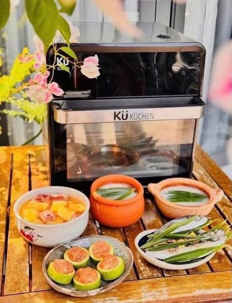 Nồi chiên không dầu kết hợp hấp KUCHEN PCL2228