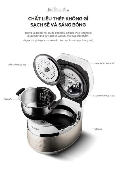 NỒI CƠM ĐIỆN CAO TẦN CUCKOO CRP-EHS0309F