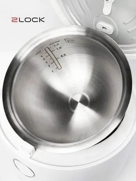 Nồi Cơm Điện Tử Inox 1,2L 2LOCK Korea RC25-3009W