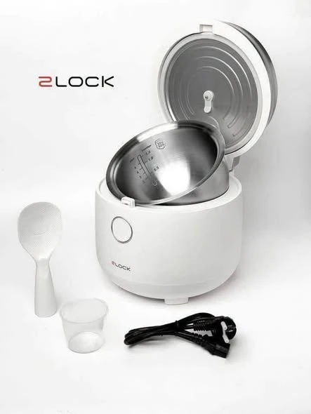 Nồi Cơm Điện Tử Inox 1,2L 2LOCK Korea RC25-3009W