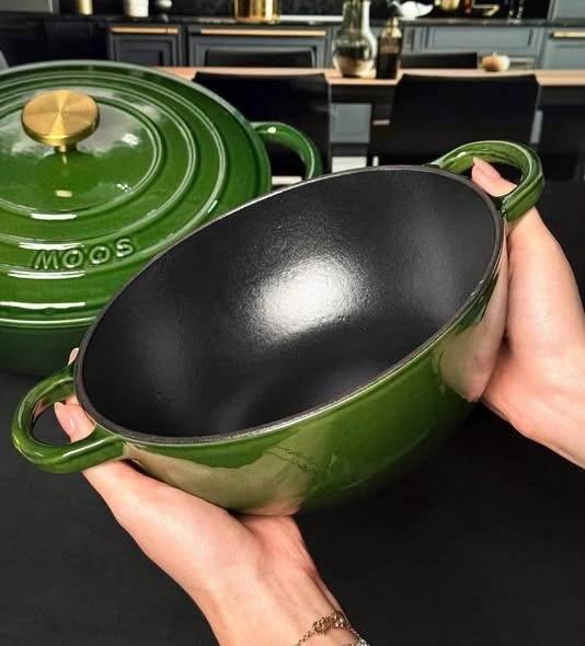 Nồi gang Moos Đức dáng marmite 26cm 