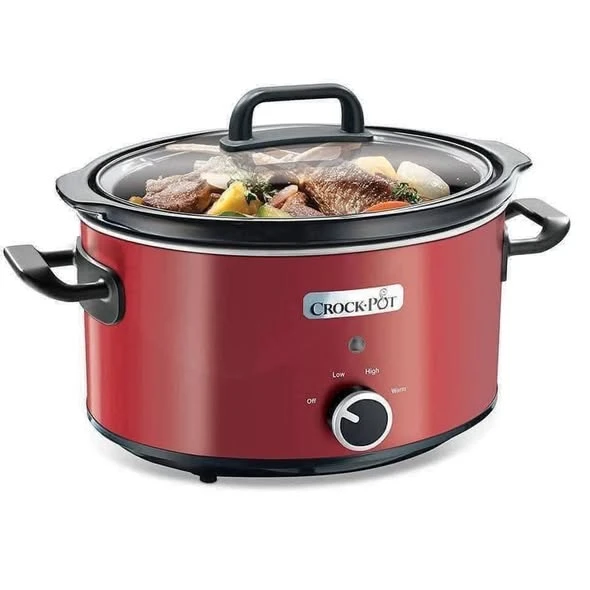 NỒI NẤU CHẬM CROCK POT đỏ 3.5L
