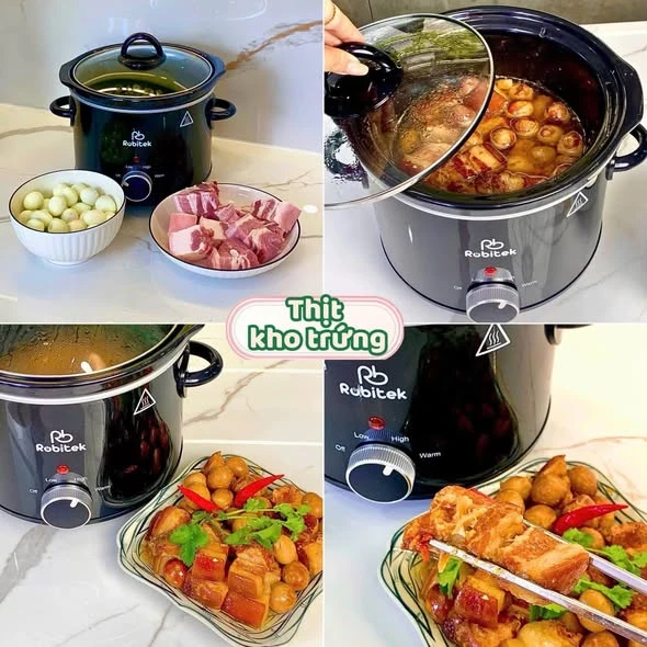 Nồi nấu chậm Robitek RB3000 dung tích 3L