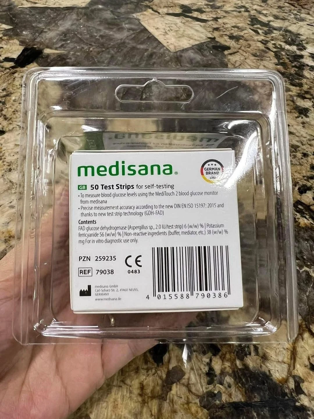 QUE THỬ ĐƯỜNG HUYẾT MEDISANA MEDITOUCH 2