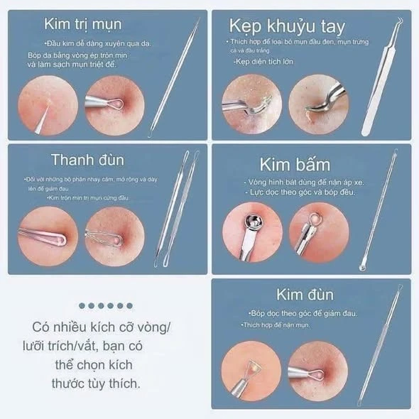 Sét Dụng Cụ Nặn Mụn JPNK Pro
