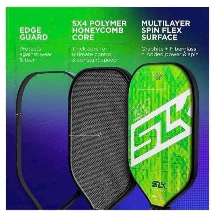 SET VỢT PICKLEBALL 2024 SLK NEO BY SELKIRK (2 VỢT, 1 TÚI ĐỰNG, 4 BÓNG)