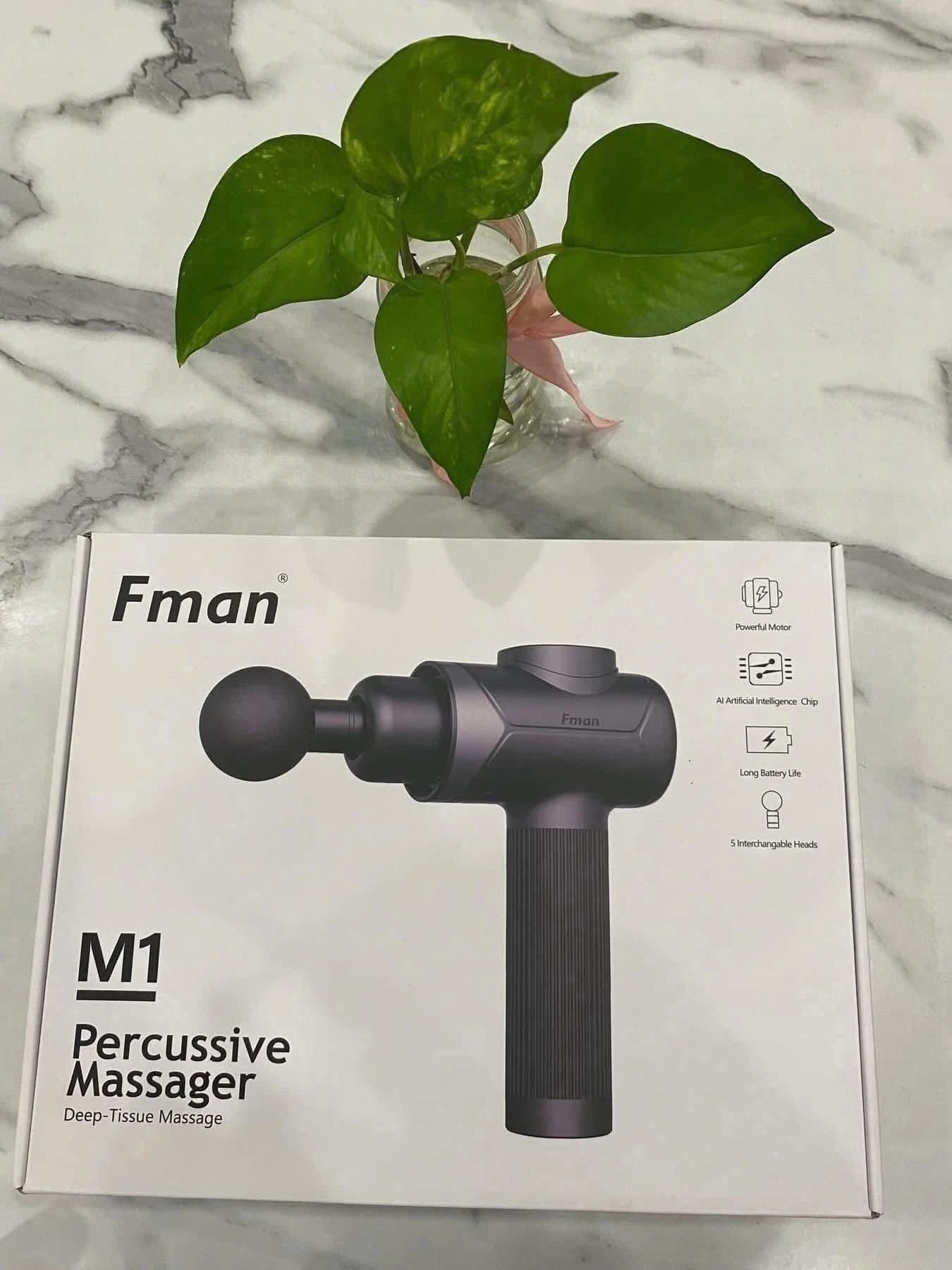 Súng Massage cầm tay Fman M1 - 5 đầu